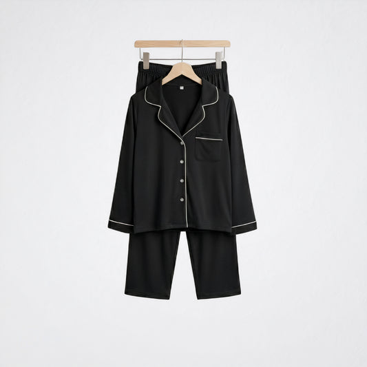 Cozy Dreamer Classic Black Kids' Night Suit