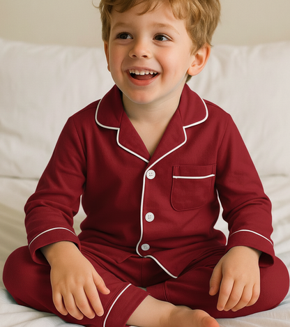 Sweet Dreams Cherry Red Kids' Night Suit