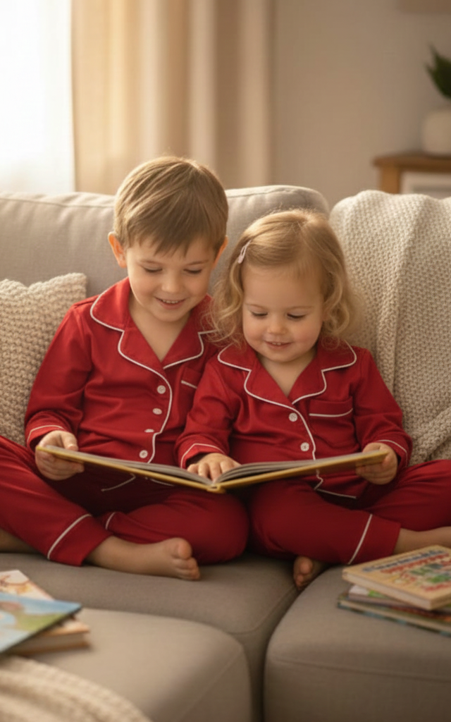 Sweet Dreams Cherry Red Kids' Night Suit