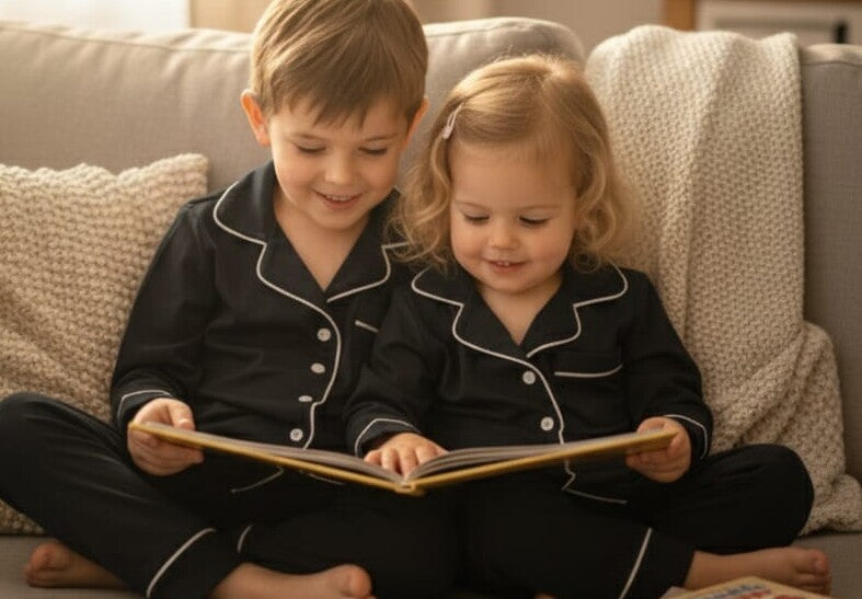 Cozy Dreamer Classic Black Kids' Night Suit