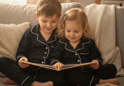 Cozy Dreamer Classic Black Kids' Night Suit